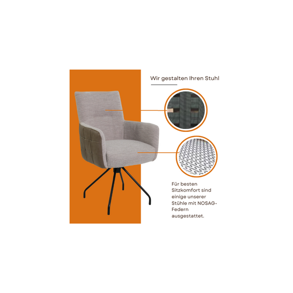 Moderner Design mit bestem Sitzkomfort - NOSAG Federn