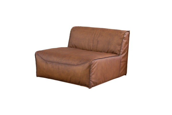 Moderner Ledersessel in Kissenform | Modell TOR A