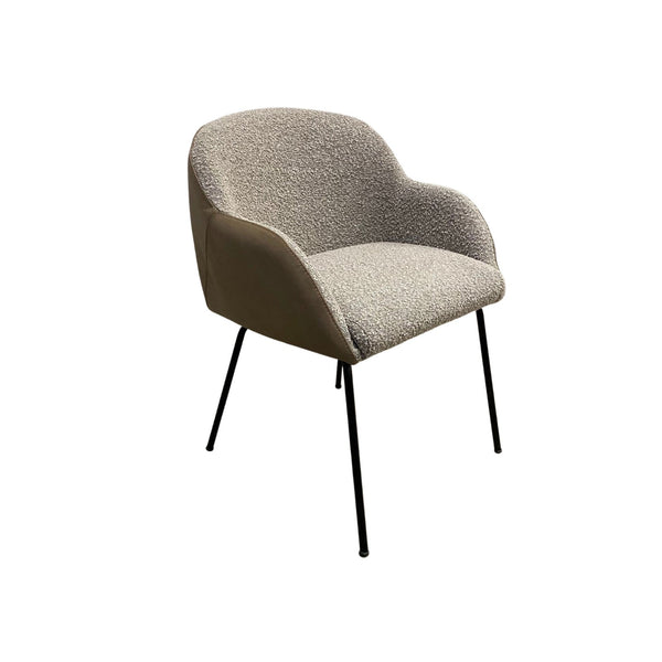 Stuhl aus Stoff und Büffelleder ✔ Modell MARCO S