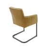 Stuhl aus natürlichem Büffelleder und Stahl ✔ Modell STEFANO A