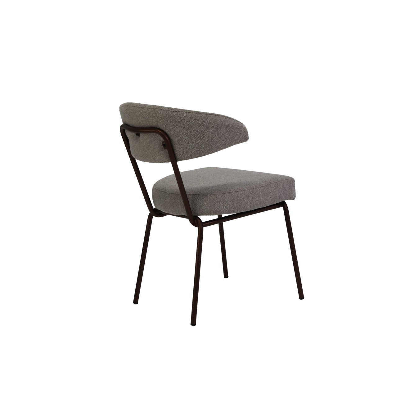 Dining room chair velvet fabric and steel PARI HOME 24