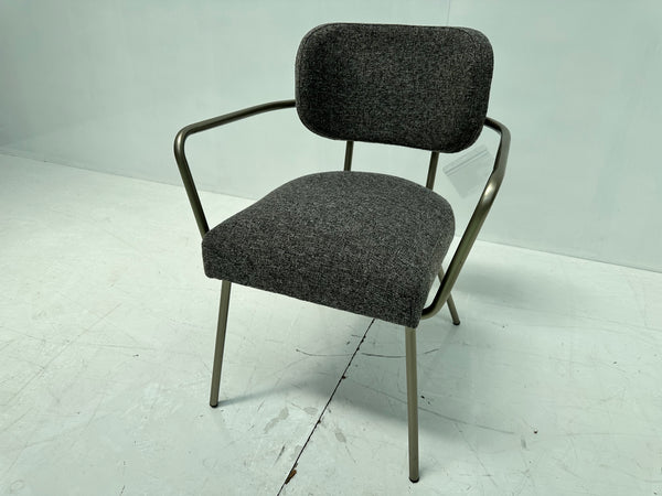 Dining chair velvet fabric and steel LISSIE IDEALO