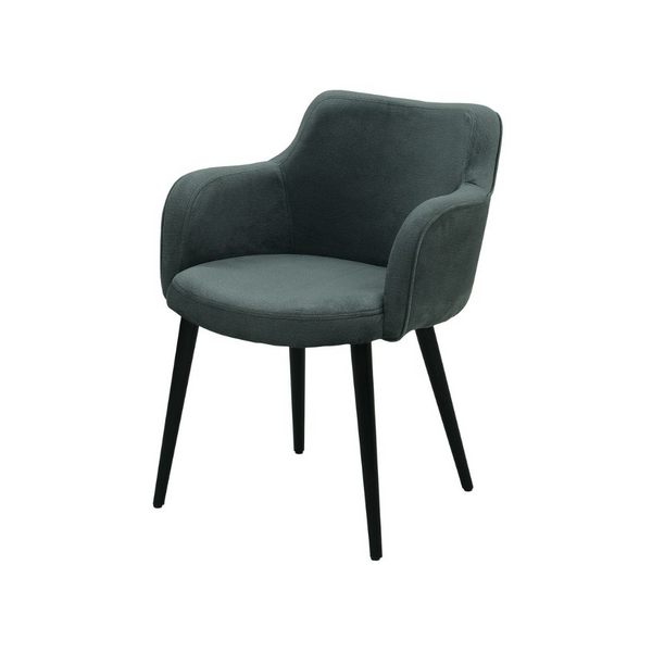 Dunkelgrüner Stuhl aus Material oder Naturleder ✔ PERDIX-Modell