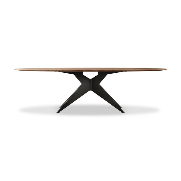 Ovaler Esstisch aus massivem Eichenholz | Modell MALAGA