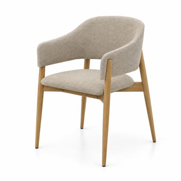 Grauer billiger Ess- und Wohnzimmerstuhl | Modell ALMA