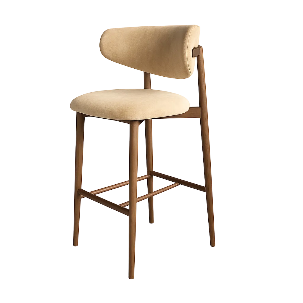 Barhocker aus Samt | Modell OLE