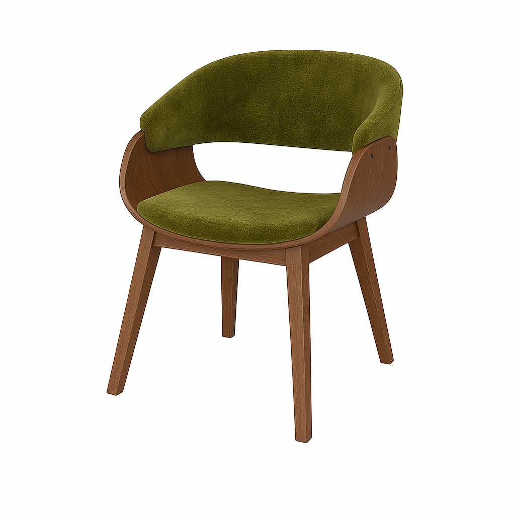 Küchenstuhl aus Samt | Modell BRANDO