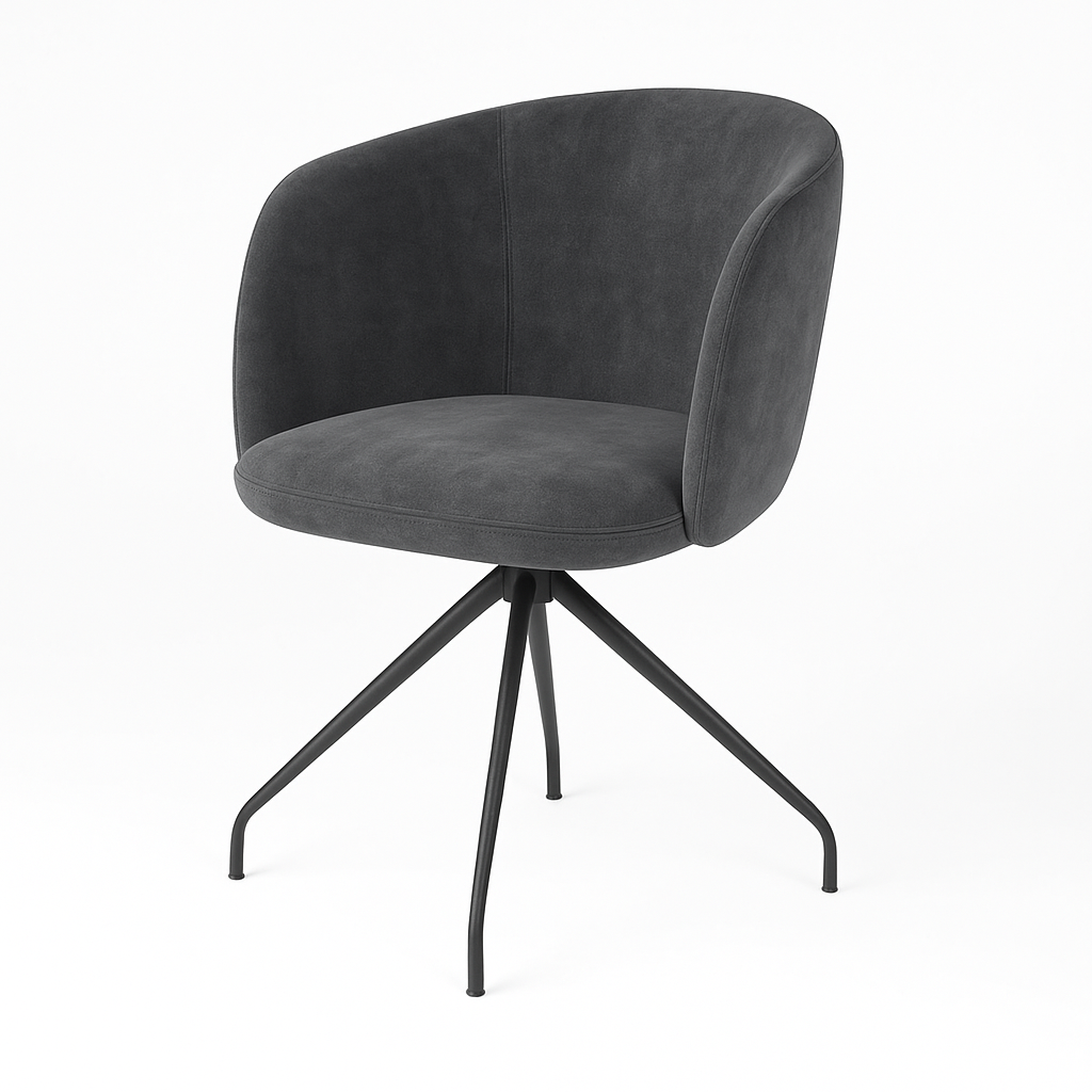 Küchenstuhl aus Samt | Modell ZURLI