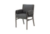 Moderner Stuhl mit Armlehne aus Leder und Holzrahmen | Modell CELIO