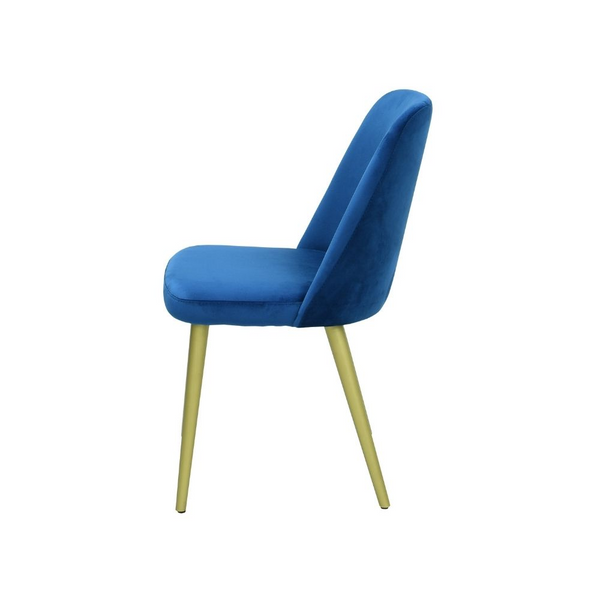 Blauer Küchenstuhl aus Stoff oder Leder ✔ Modell FOX