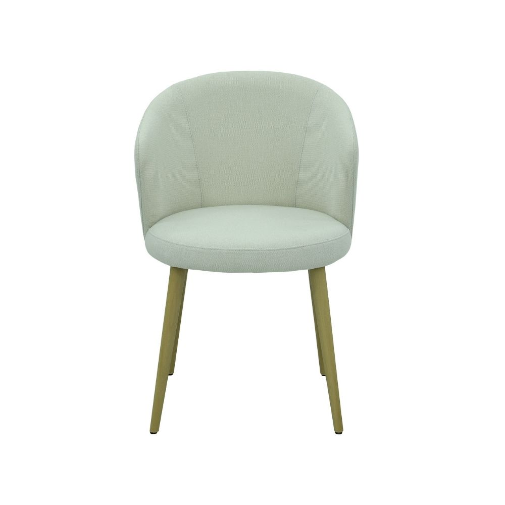 Weißer Stuhl aus Material oder Naturleder ✔ Modell JAY