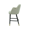 Weißer Stuhl für die Insel aus Stoff oder Leder ✔ Modell PINO X