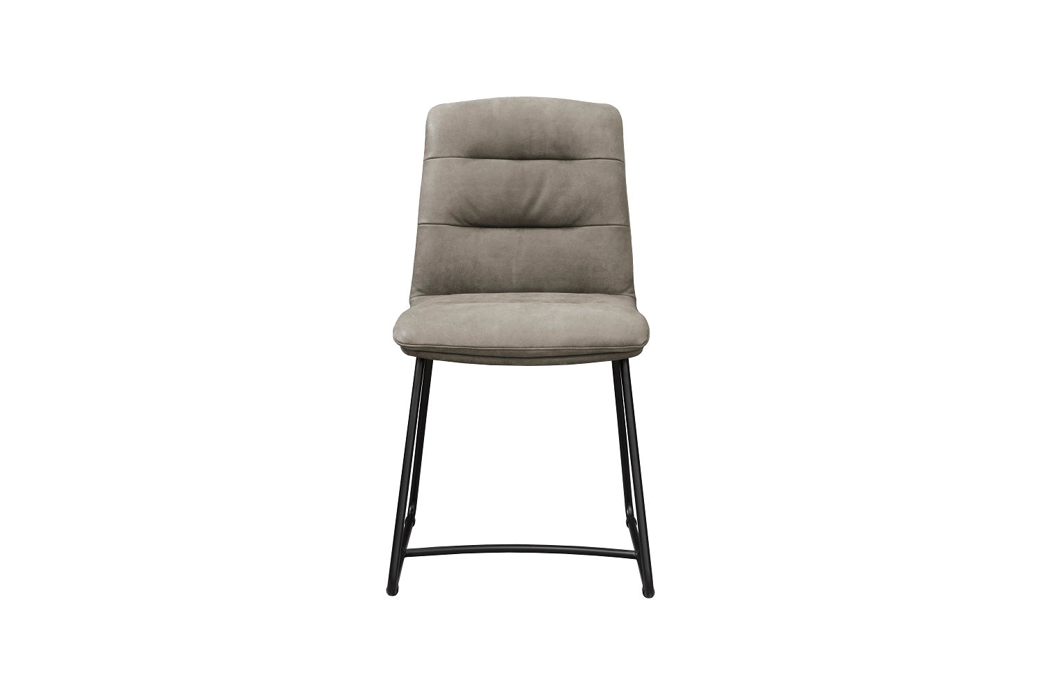 Stuhl mit Rohrstahlbeinen aus Leder | Modell ENEI