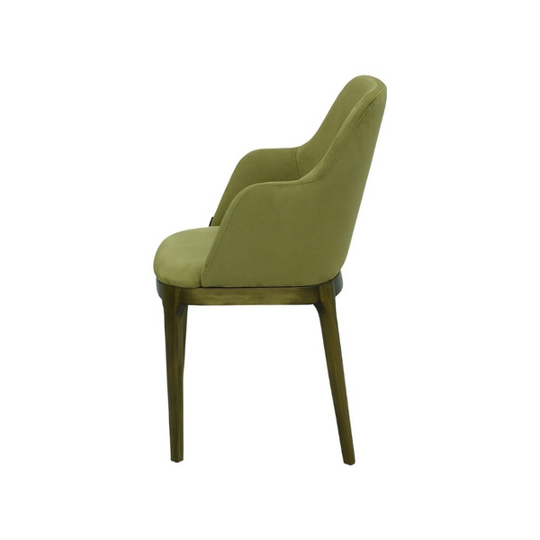 Grüner Stuhl aus Stoff oder Naturleder ✔ Modell VERONA
