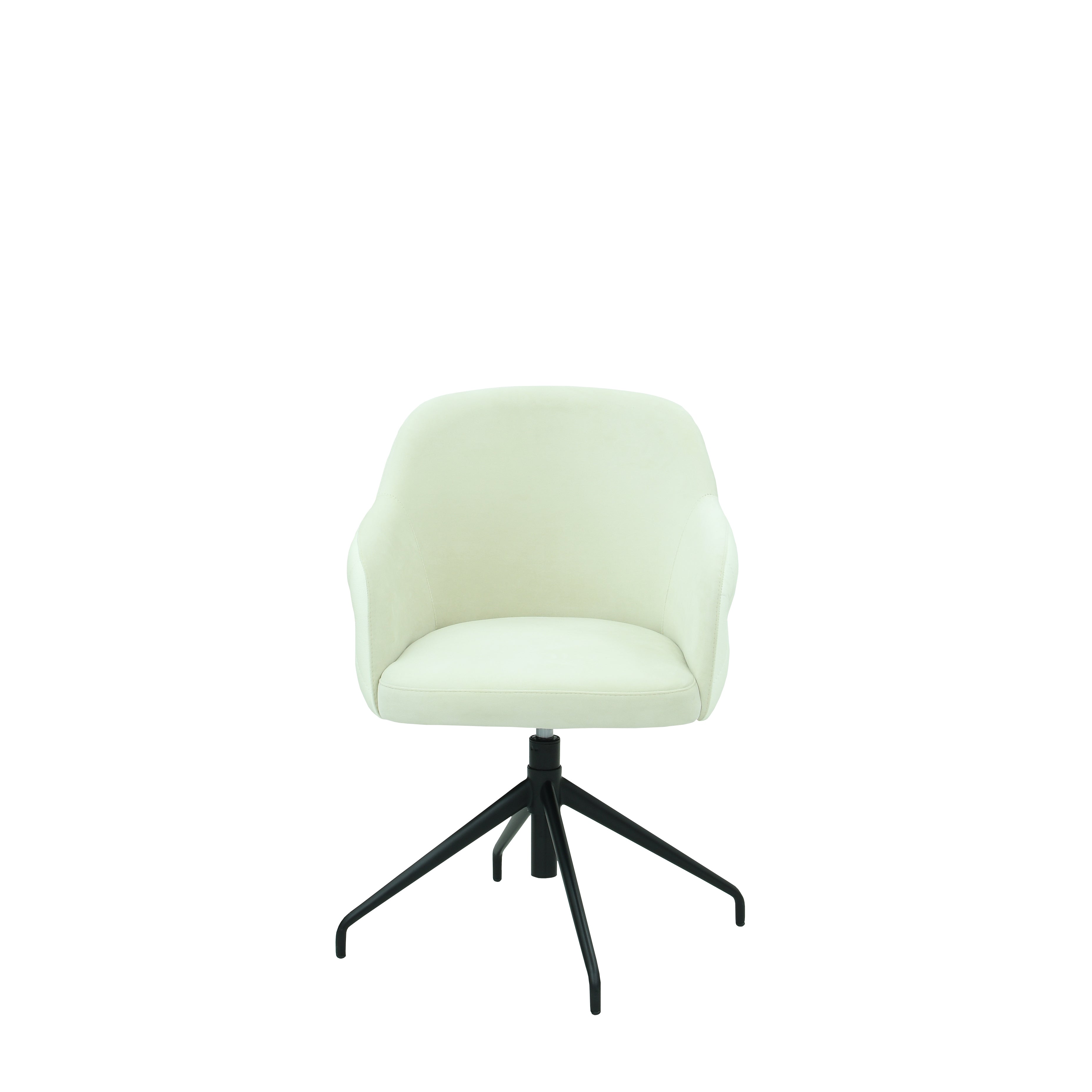 Stuhl aus weißem Stoff oder Leder ✔ Modell TEONA