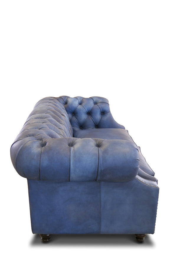 Klassisches Chesterfield Büffelleder Sofa - 2 Sitzer | Modell PILLOWS