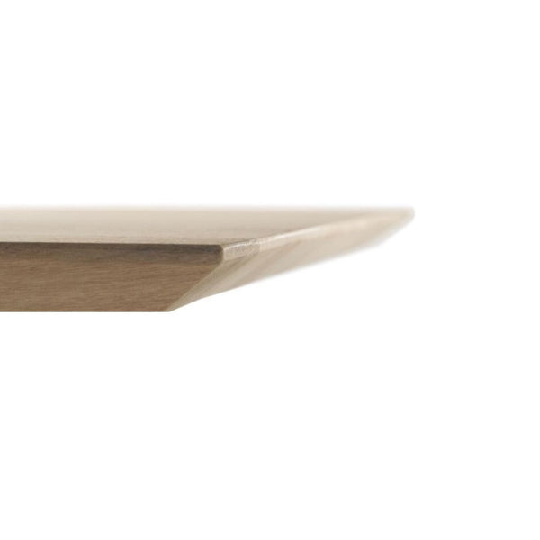 Ovaler Esstisch aus Massiver Eiche mit Filigranen Stahlfüßen |  Modell GENEVA tischplatte