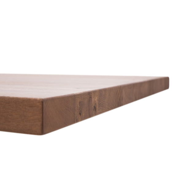 Standard-Tischplatte gerade  Eleganter Esszimmertisch aus Eiche mit Mikado-Stahlfüßen |  Modell MIKADO SLIM