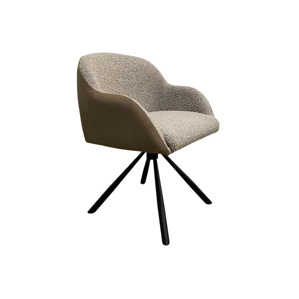 Stuhl aus Stoff und Büffelleder ✔ Modell MARCO M