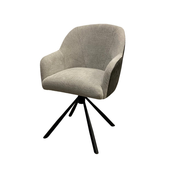 Stuhl aus Stoff und natürlichem Büffelleder ✔ Modell LUKA