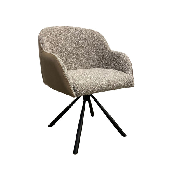 Stuhl aus Stoff und Büffelleder ✔ Modell MARCO M