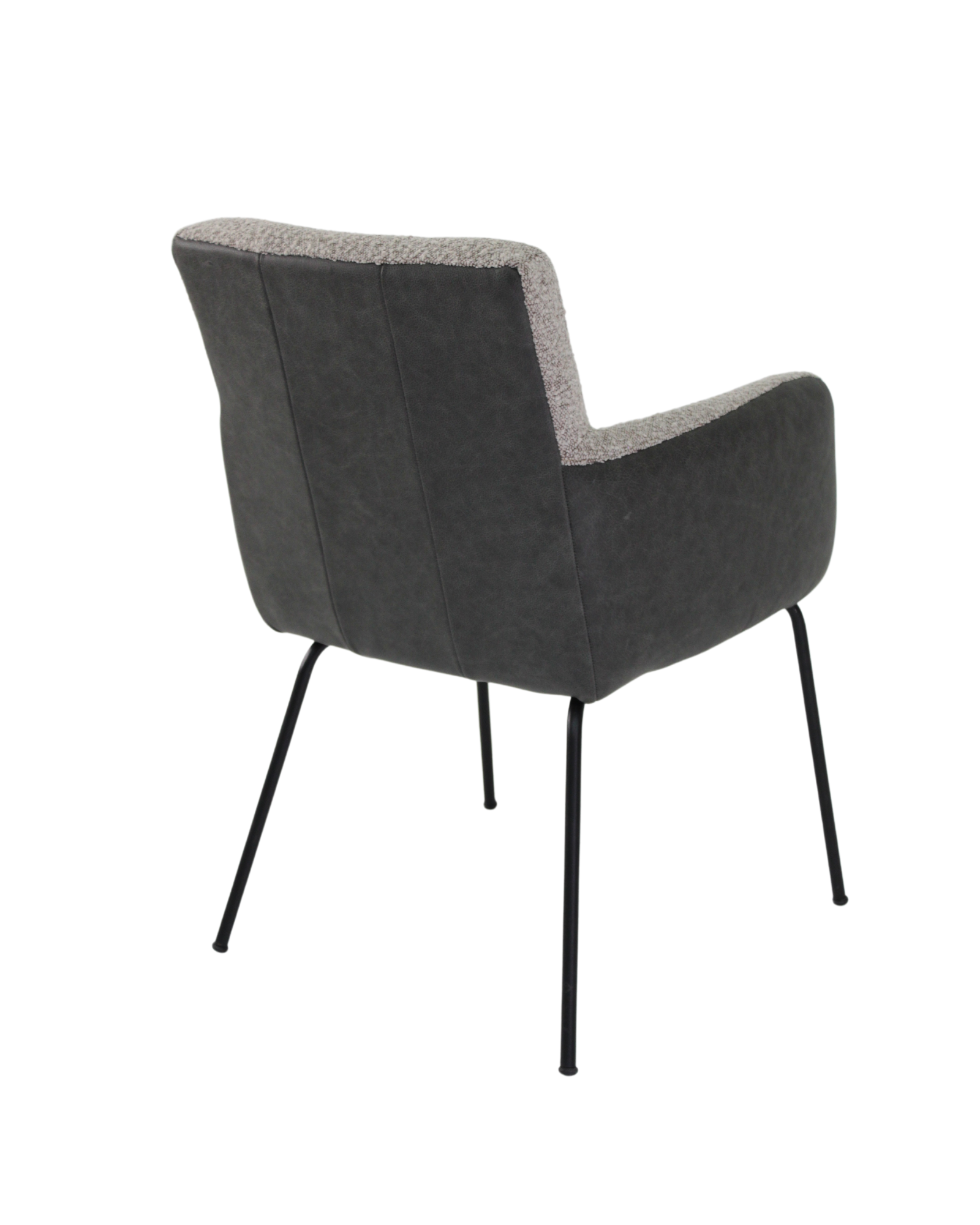 Stuhl aus Stoff und Büffelleder ✔ Modell NICO