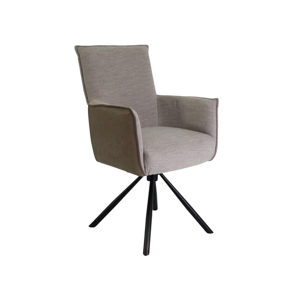 Esszimmer Stuhl aus Stoff und Leder | Modell MÖMAX ZOLA I