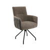 Stuhl aus Stoff und Naturleder ✔ Modell BLANCA