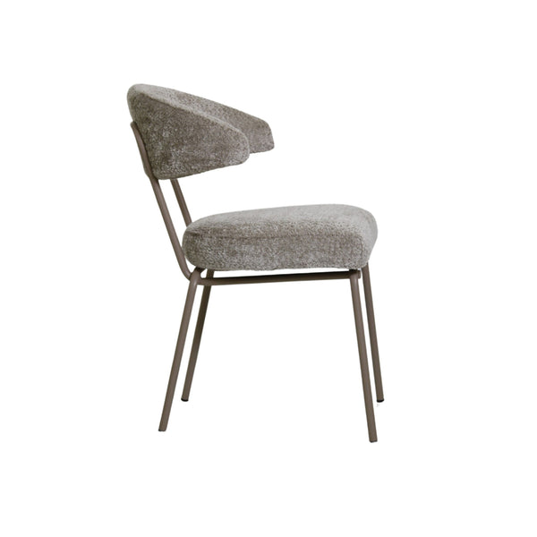 Küchenstuhl aus grauem Stoff ✔ Modell PARI A