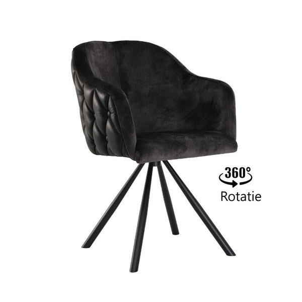 Drehbarer Stuhl aus Büffelleder | Modell AURORA