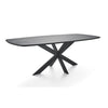 Dining table made of oak with steel frame Home24 MIKA