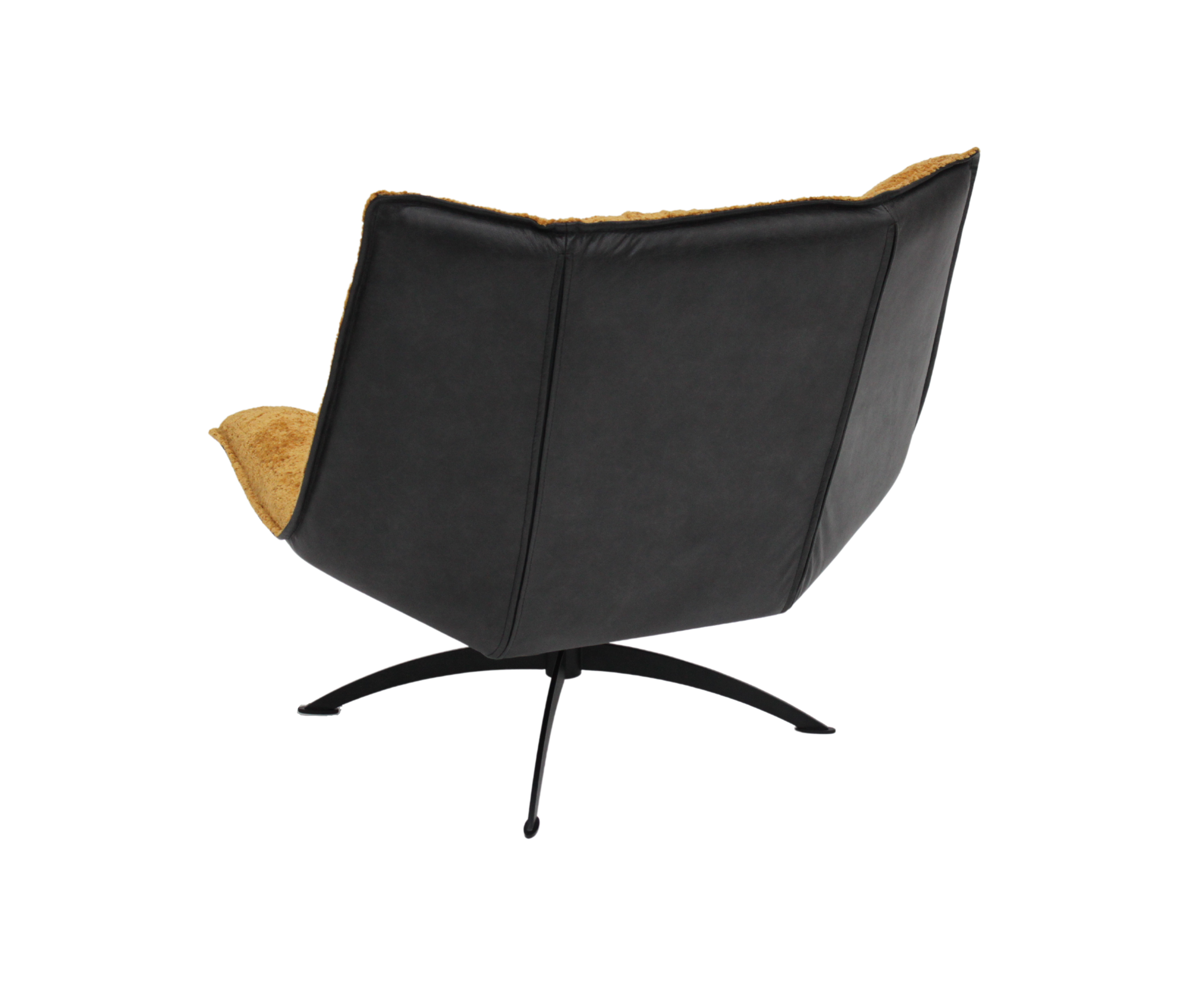 Moderner Lounge Sessel aus Stoff und Stahlbeinen | Modell STEA Amore
