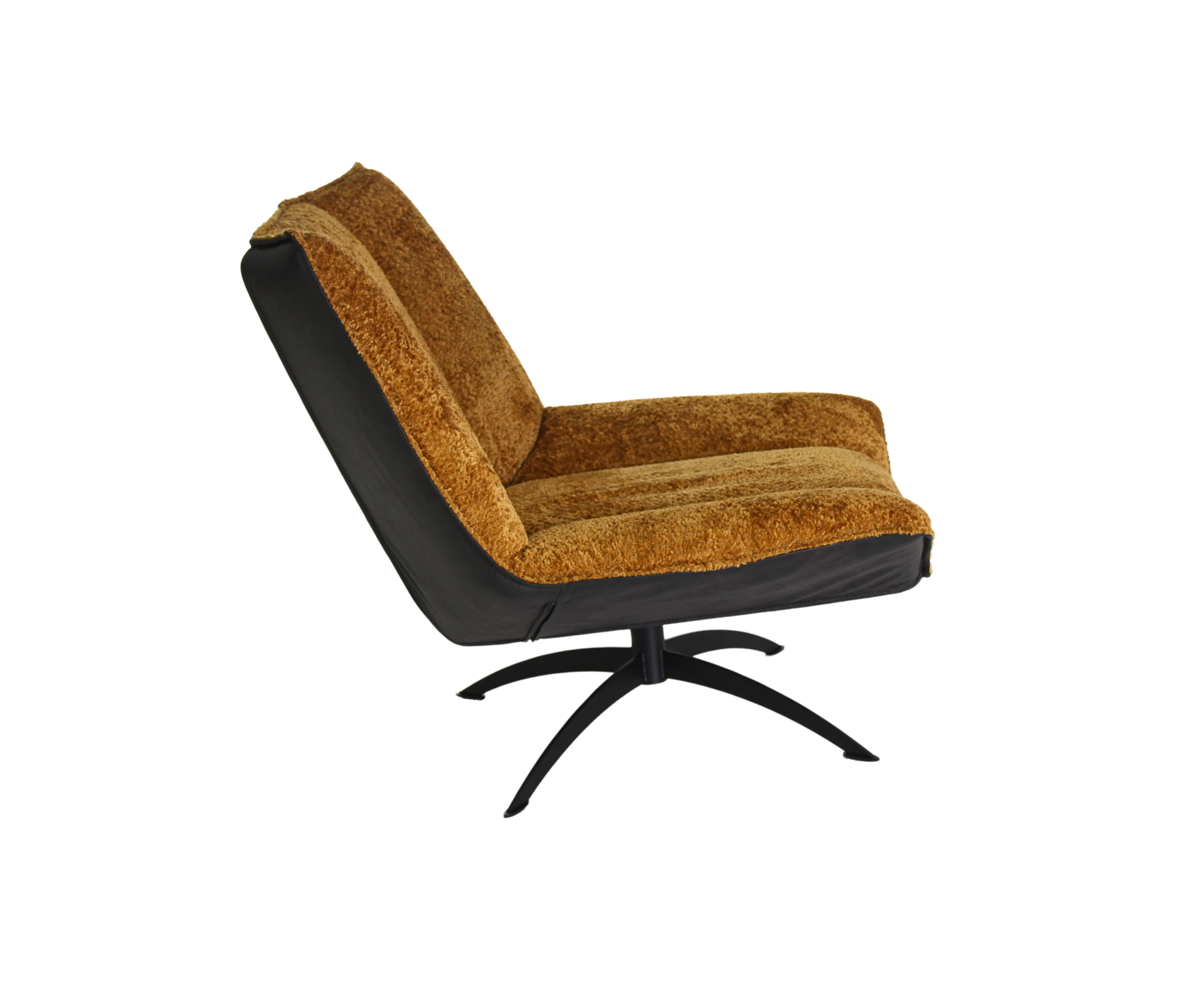 Moderner Lounge Sessel aus Stoff und Stahlbeinen | Modell STEA Amore