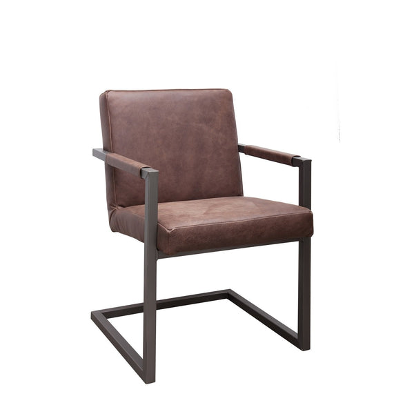 Esszimmer Schwingstuhl aus Leder | Modell FLEET LEINER