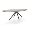 Ovaler Esstisch aus Massiver Eiche mit Filigranen Stahlfüßen |  Modell GENEVA