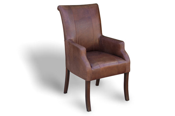 Cremefarbener Vintage Stuhl aus Büffelelder | Modell Jenny