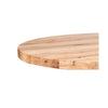 RUnder Esszimmertisch aus massivem Eichenholz mit Stahlfüßen | Modell TERRA tischplatte