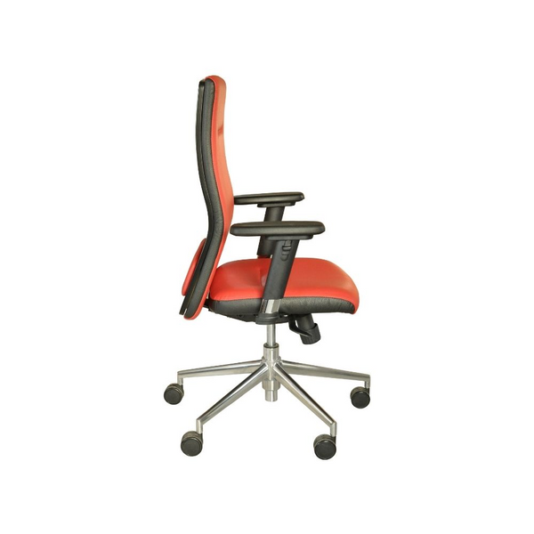 Drehbarer Bürostuhl aus Leder oder Stoff | Modell ONIX