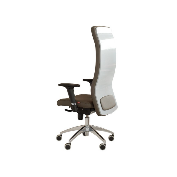 Bürostuhl aus Stoff- oder Ledersitzfläche mit Chromakzenten | Modell ONIX