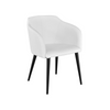 Stuhl aus grauem Stoff oder Leder ✔ Modell CROCO