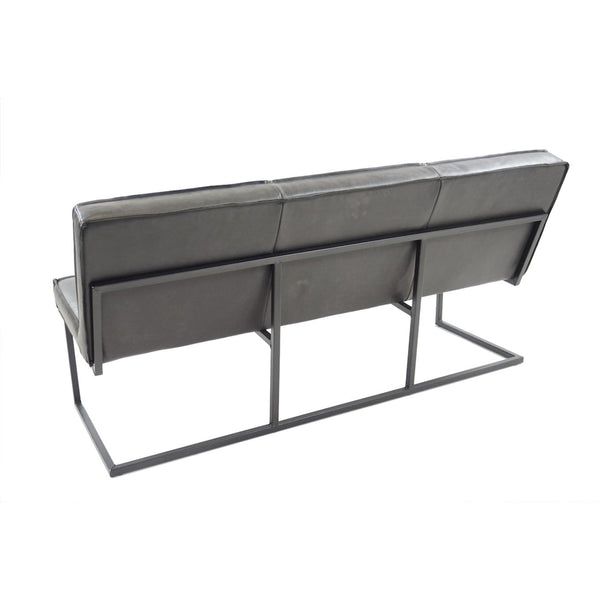 Sitzbank aus Büffelleder mit Stahlrahmen: Komfort trifft auf Stabilität | Modell FLEET SHANGHAI