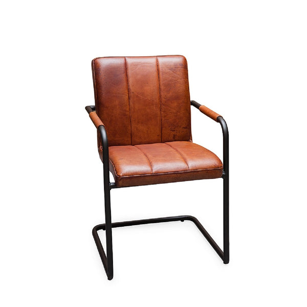 Freischwinger Stuhl aus Büffelleder | Modell OHIO RP