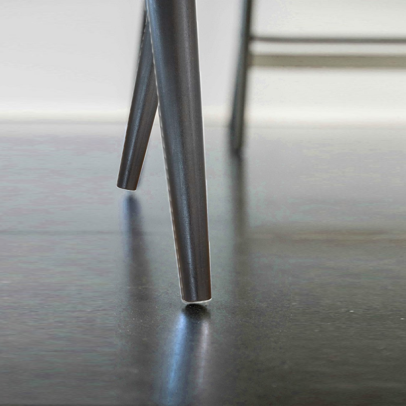 Dunkelgrüner Stuhl aus Material oder Leder ✔ EVA-Modell