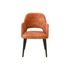 Stuhl mit Stoff- oder Lederbezug und Holzbeinen | Modell APRIL