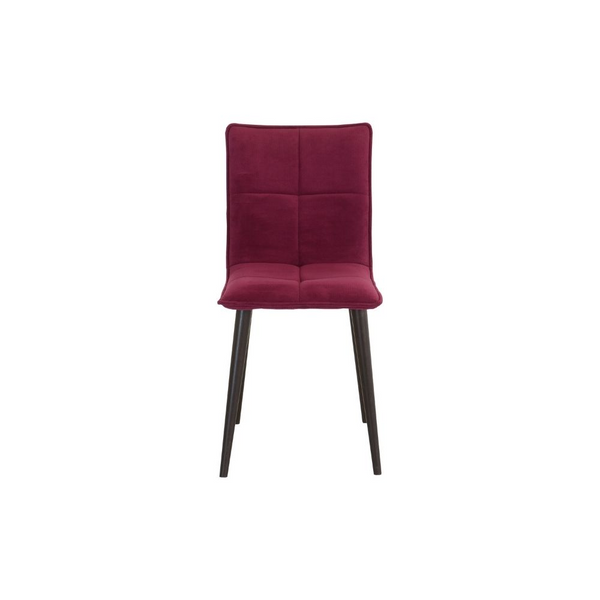 Stuhl aus rotem Samt oder Leder ✔ CADU-Modell