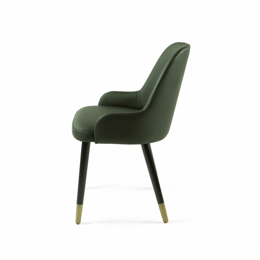 Stuhl mit Samt- oder Lederbezug ✔ ROCCO-Modell